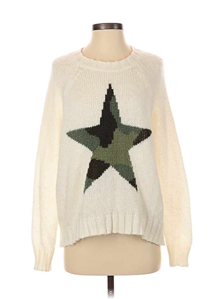 Pre-owned Wooden Ships Pullover Sweater In White