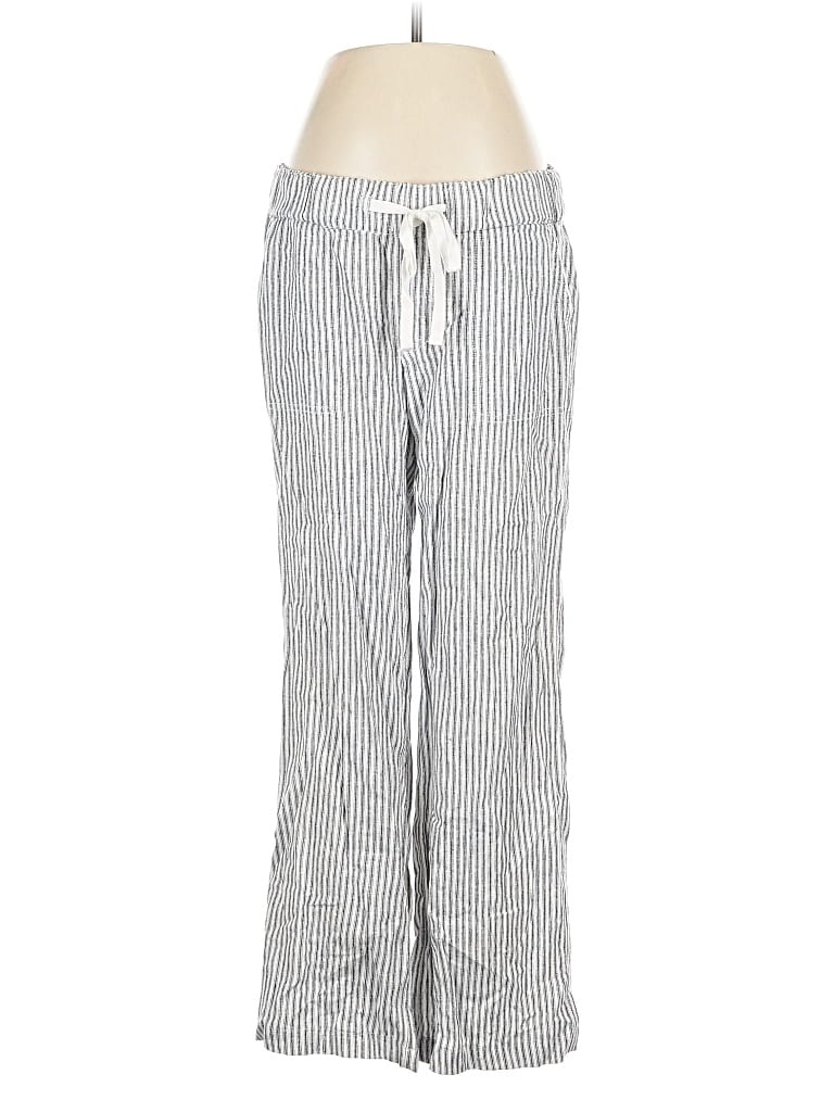 Pre-owned Caslon Linen Pants In Silver