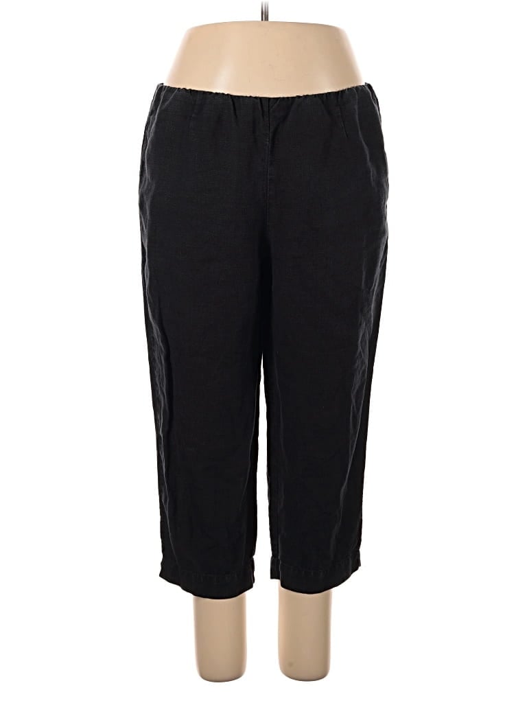 Pre-owned Purejill Linen Pants In Black
