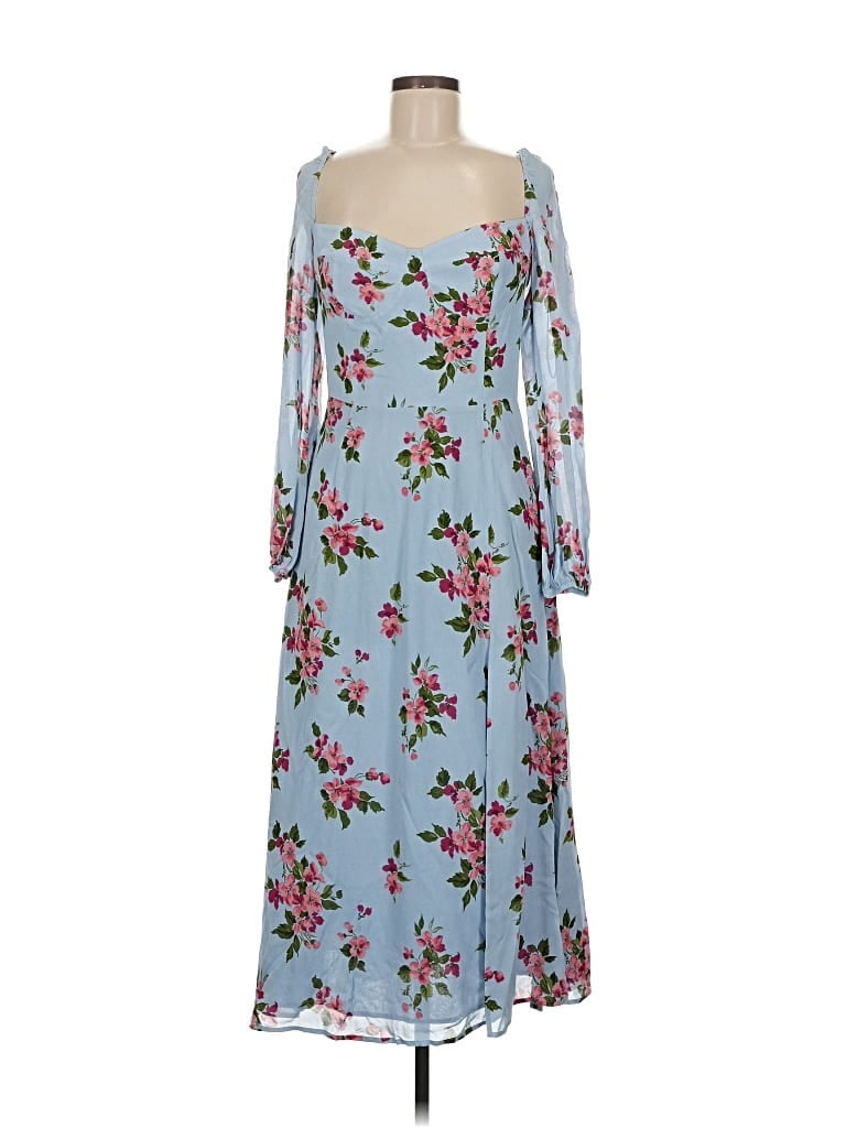 Pre-owned Reformation Casual Dress In Blue