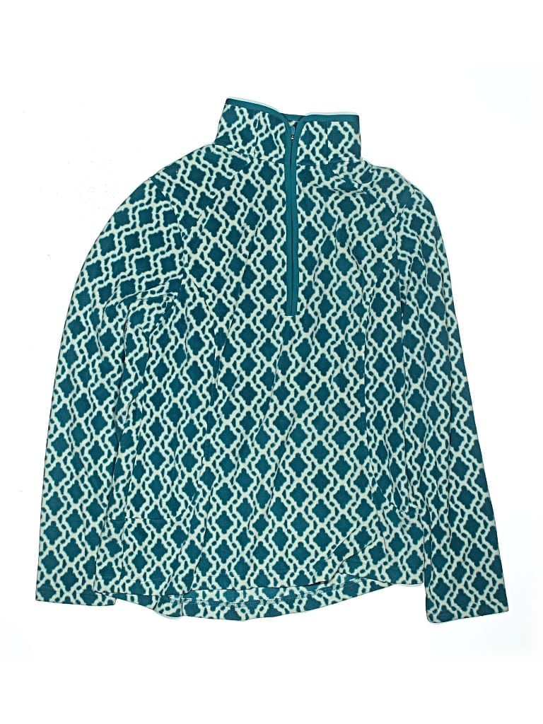 Pre-owned Lands' End Kids' Fleece Jacket In Blue