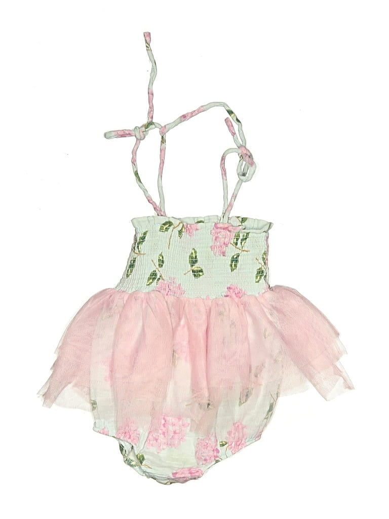 Pre-owned Angel Dear Kids' Short Sleeve Outfit In Pink
