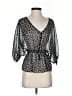 Assorted Brands 100% Polyester Black 3/4 Sleeve Blouse Size S - photo 1