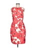New Directions 100% Polyester Floral Red Cocktail Dress Size 6 - photo 1