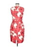 New Directions 100% Polyester Floral Red Cocktail Dress Size 6 - photo 2