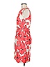 New Directions 100% Polyester Floral Red Cocktail Dress Size 6 - photo 5