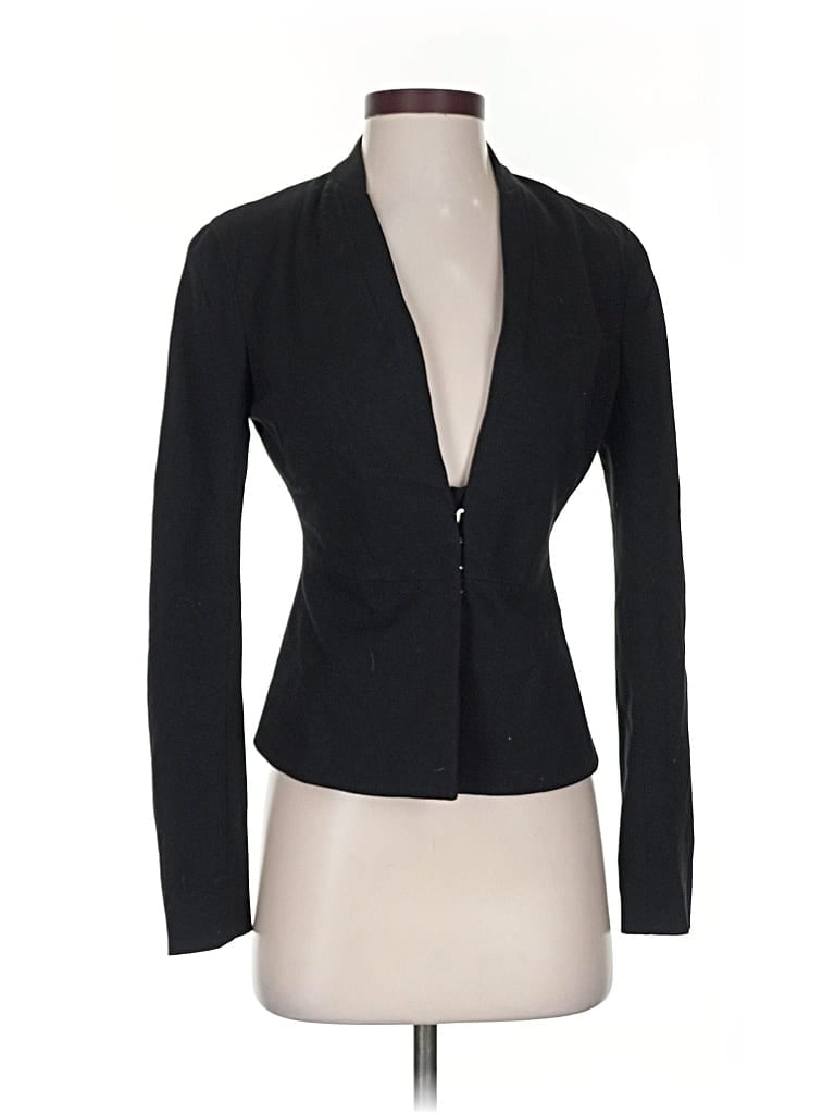Pre-owned Diane Von Furstenberg Blazer Jacket In Black