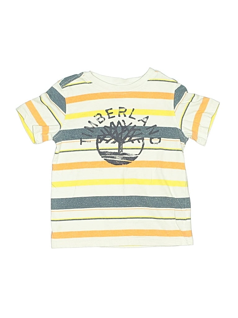 Pre-owned Timberland Kids' Short Sleeve T-shirt In Yellow