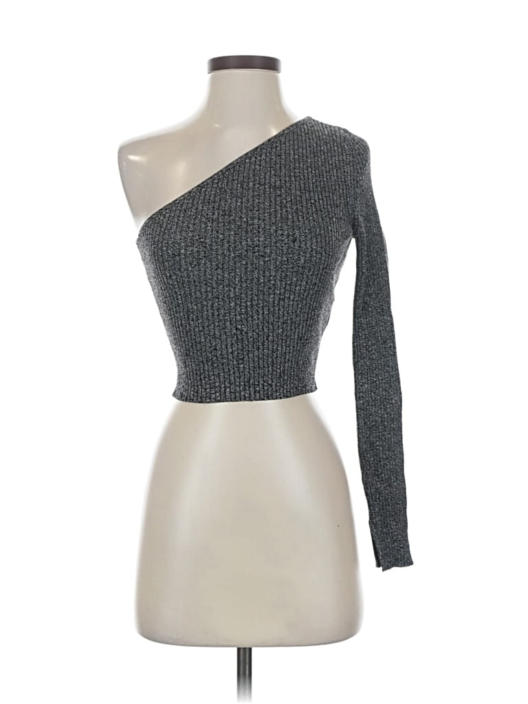 Pre-owned H&m Cardigan Sweater In Gray