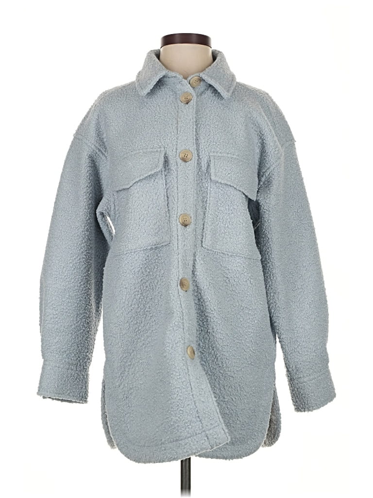 Pre-owned H&m Coat In Blue