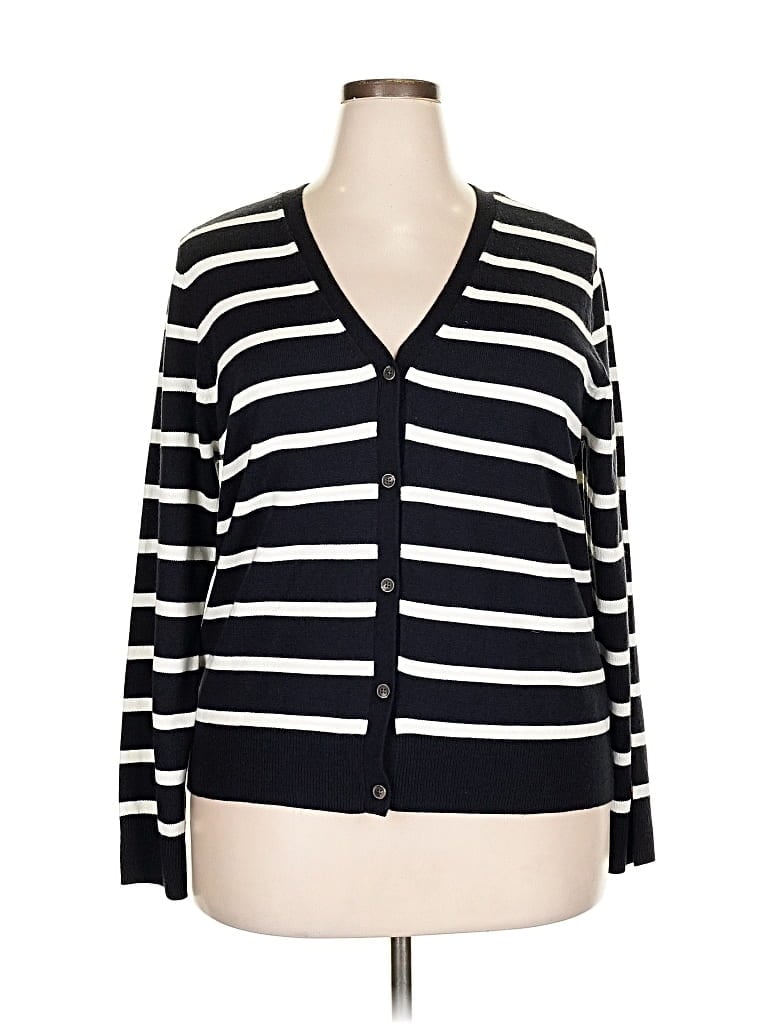 Pre-owned Croft & Barrow Cardigan Sweater In Black