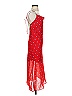 Finders Polka Dots Checkered-gingham Red Cocktail Dress Size XS - photo 4