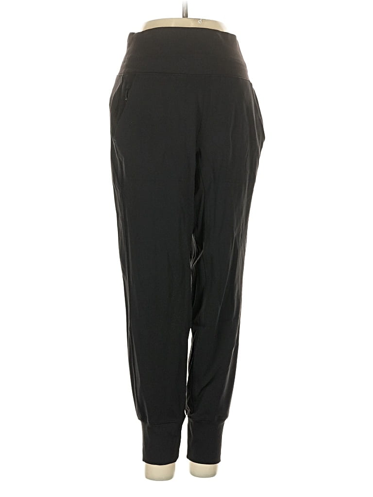Pre-owned Athleta Track Pants In Black