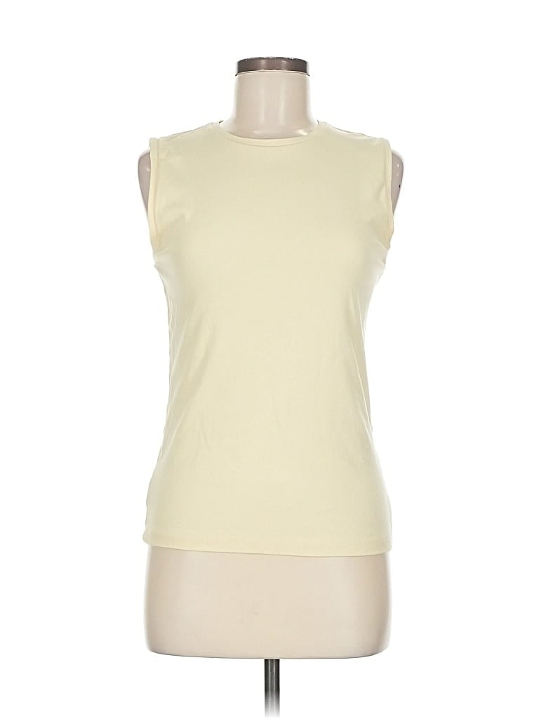 Pre-owned Banana Republic Sleeveless T-shirt In White