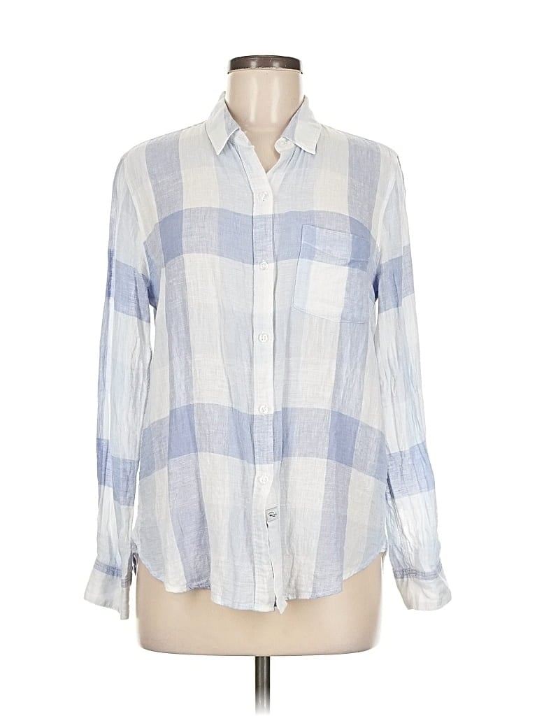 Pre-owned Rails Long Sleeve Button Down Shirt In Blue