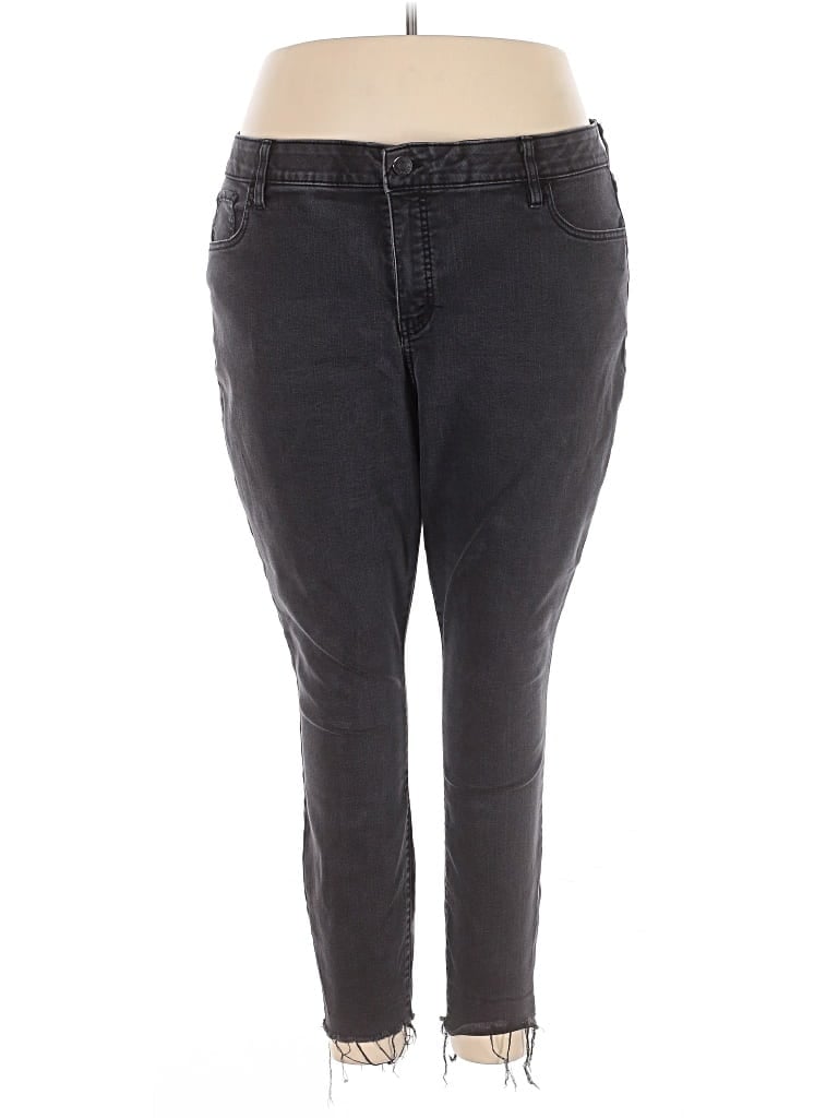 Pre-owned Ava & Viv Jeggings In Gray