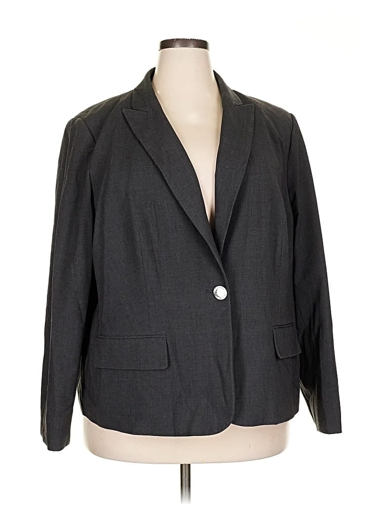 Pre-owned Calvin Klein Blazer Jacket In Gray
