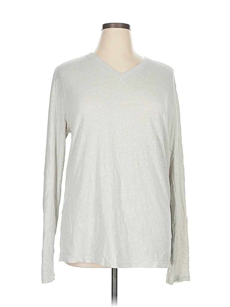 Pre-owned Gap Long Sleeve T-shirt In Gray