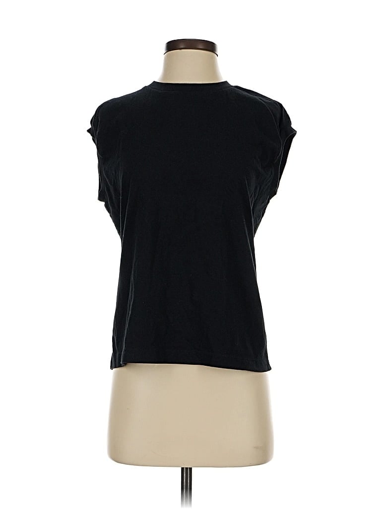 Pre-owned Unbranded Sleeveless T-shirt In Black