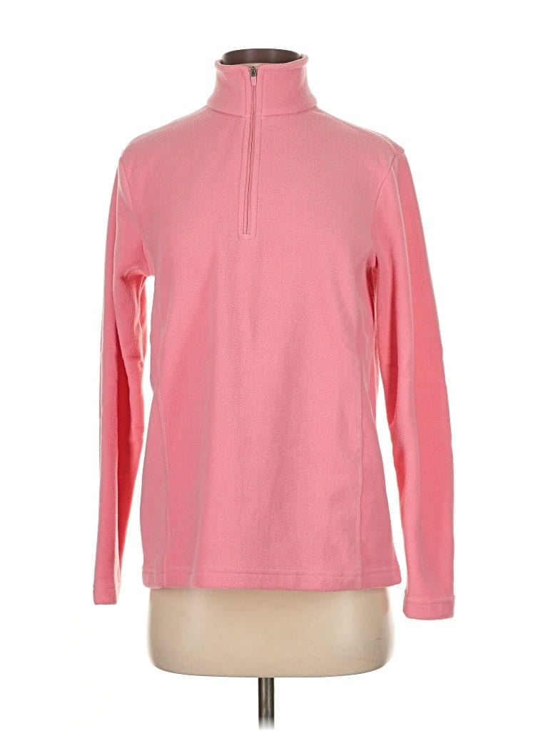 Pre-owned Lands' End Fleece Jacket In Pink