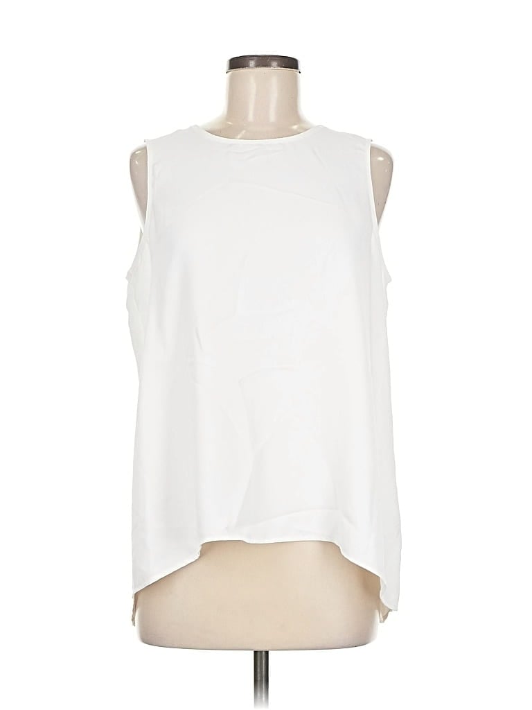 Pre-owned Vince Camuto Sleeveless Blouse In White