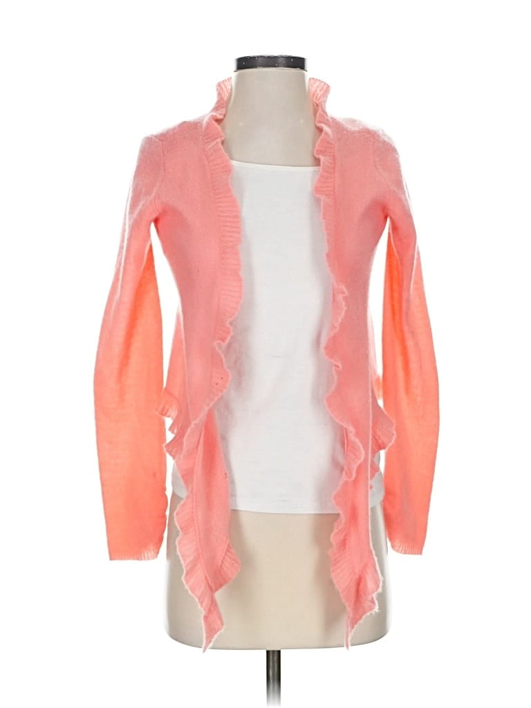 Pre-owned Laundry By Shelli Segal Cashmere Cardigan Sweater In Pink