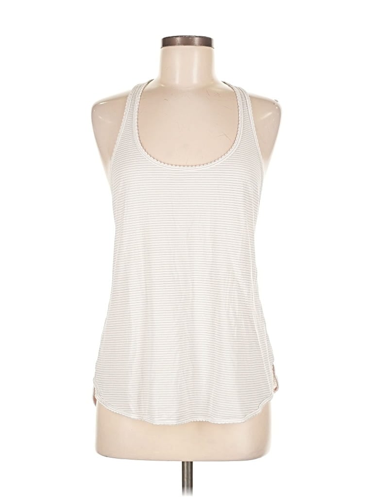 Pre-owned Lululemon Athletica Tank Top Gray Halter Neckline Tops