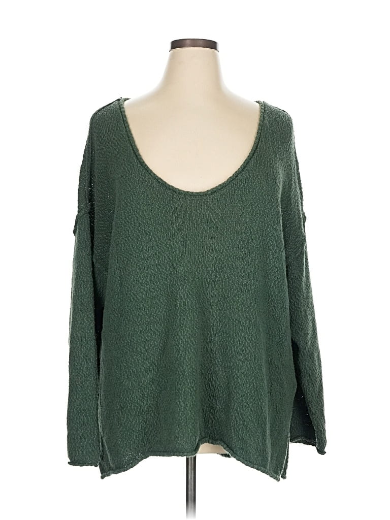 Pre-owned Aerie Pullover Sweater In Green