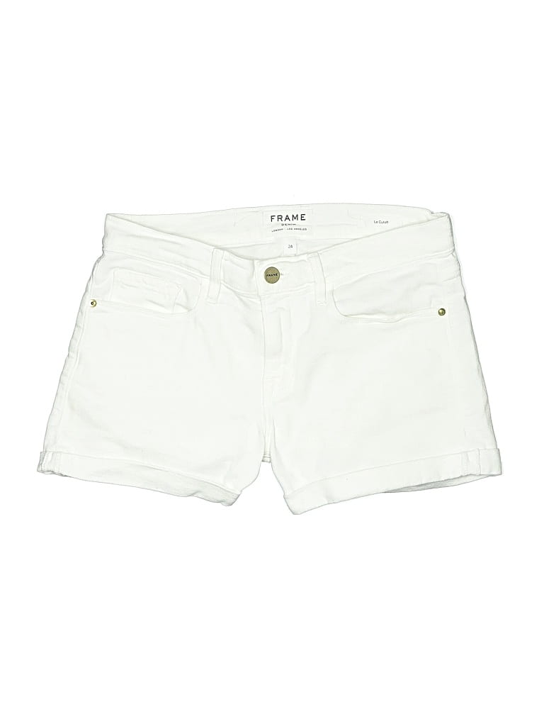 Pre-owned Frame Denim Shorts In White