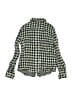 Bonpoint Checkered-gingham Green Black Long Sleeve Button-Down Shirt Size 8 - photo 2