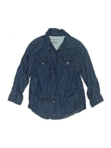 CALVIN KLEIN JEANS Long Sleeve Button-Down Shirt (view 1)