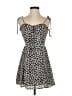 Dress Forum 100% Polyester Hearts Black Casual Dress Size S - photo 1