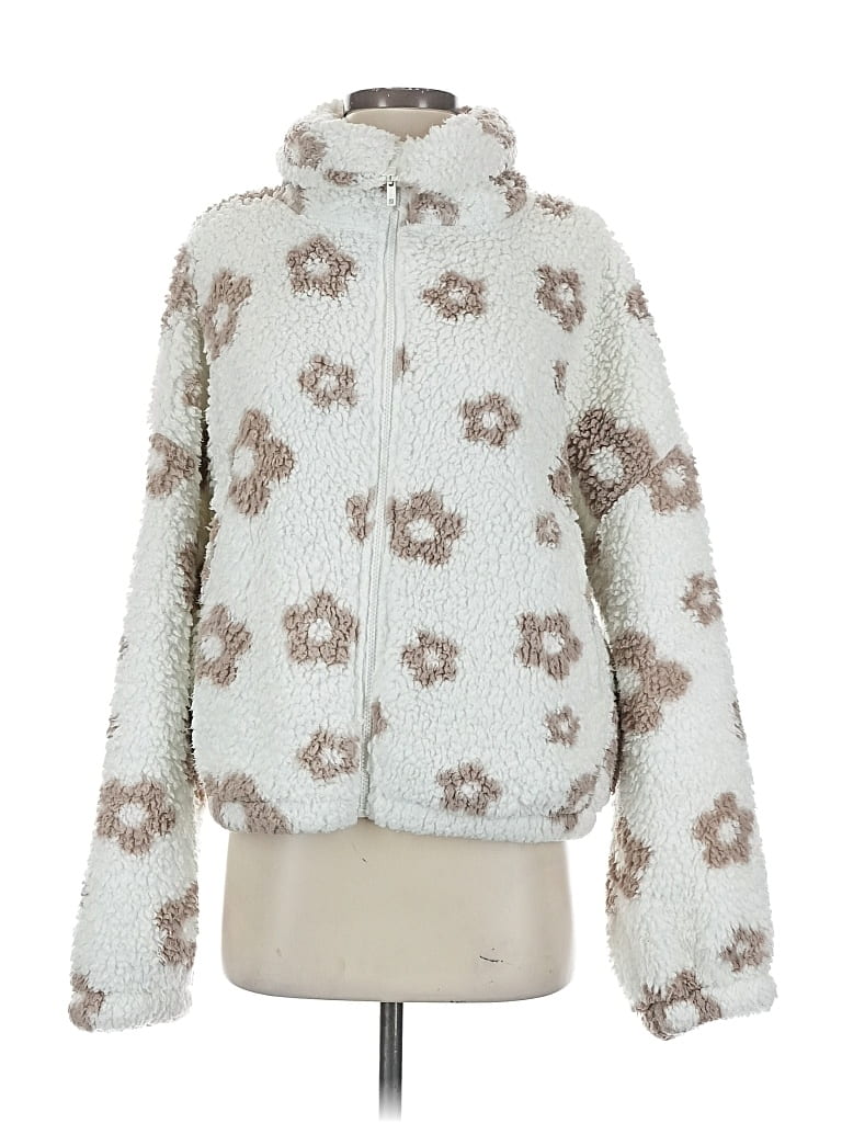 Pre-owned Sonoma Goods For Life Fleece Jacket In White