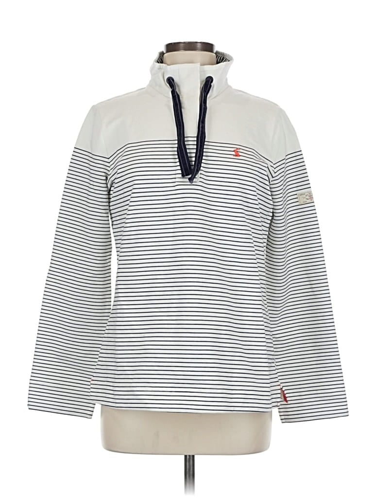 Pre-owned Joules Pullover Sweater In White