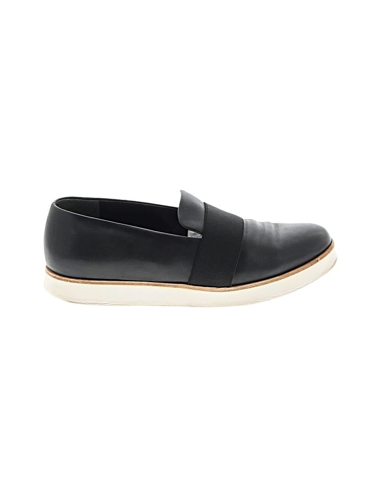 Pre-owned Via Spiga Flats In Black