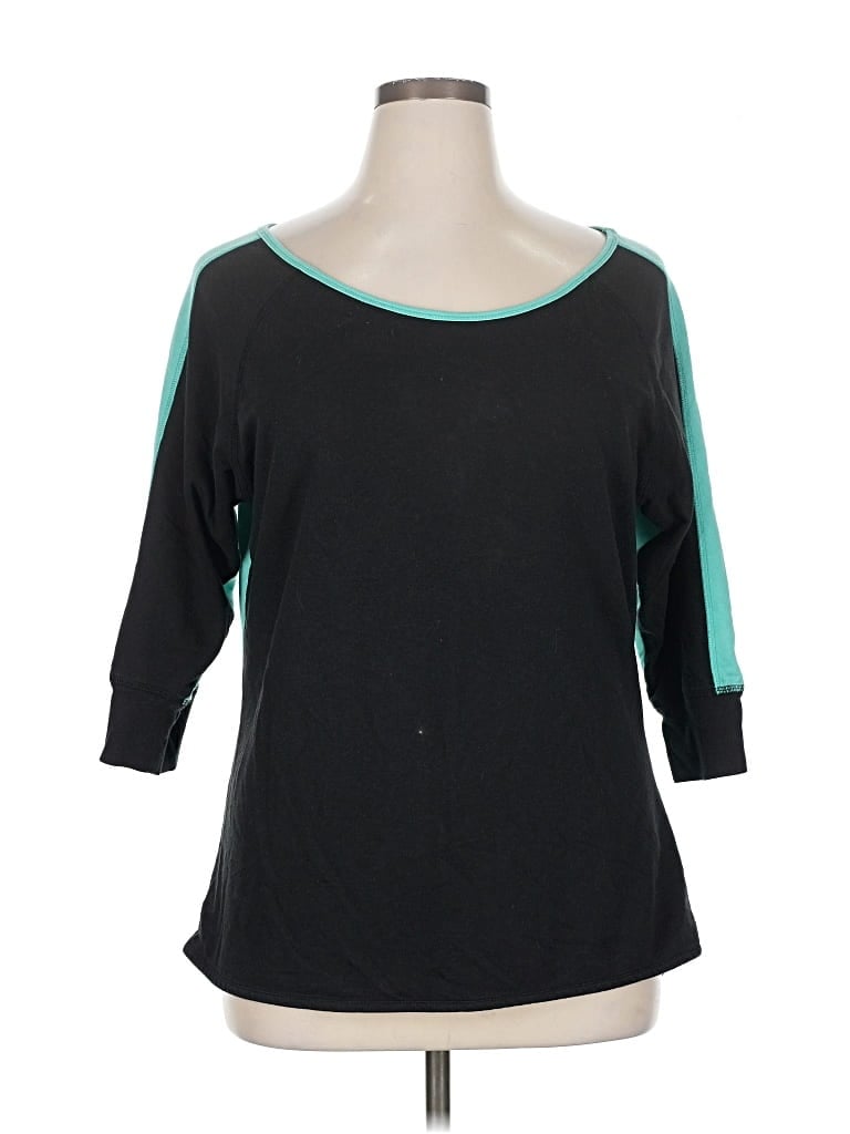 Pre-owned Jockey 3/4 Sleeve T-shirt In Blue