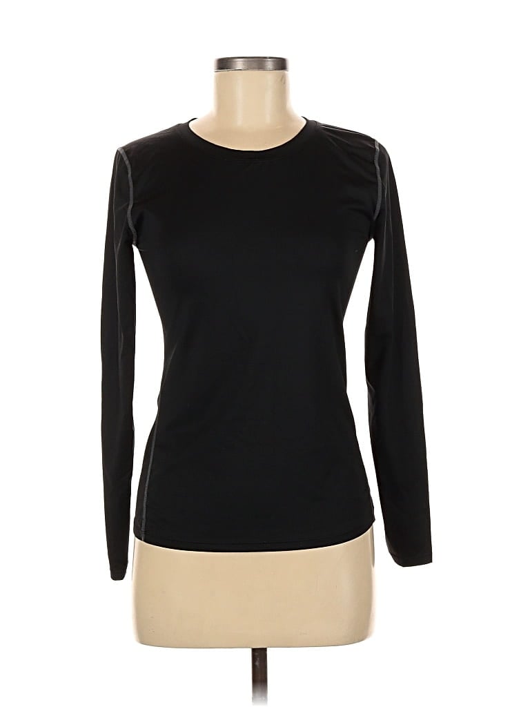 Pre-owned Unbranded Long Sleeve T-shirt In Black