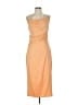 Unbranded Solid Orange Cocktail Dress Size L - photo 1