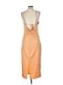 Unbranded Solid Orange Cocktail Dress Size L - photo 2
