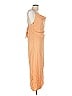 Unbranded Solid Orange Cocktail Dress Size L - photo 4