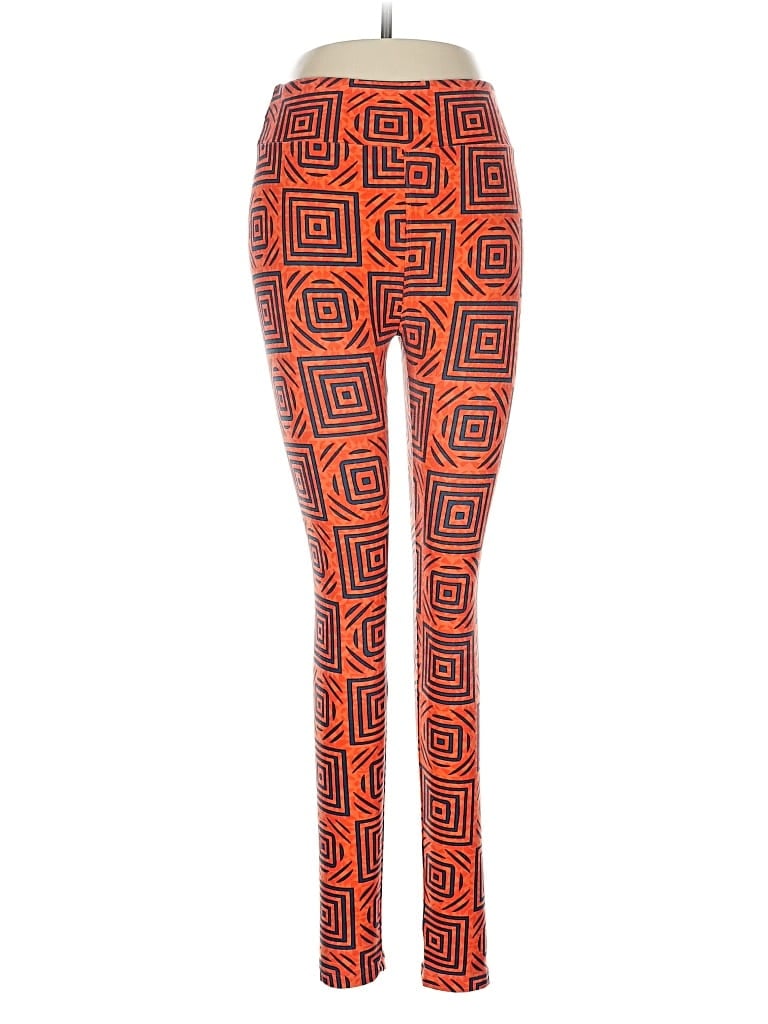 Pre-owned Lularoe Leggings In Orange