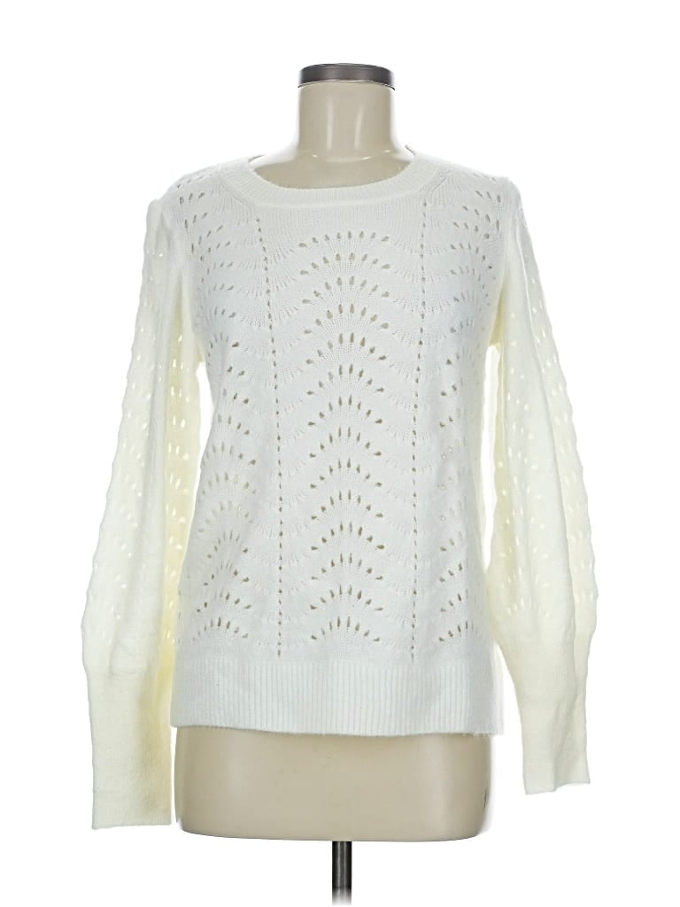 Pre-owned Gap Pullover Sweater In White