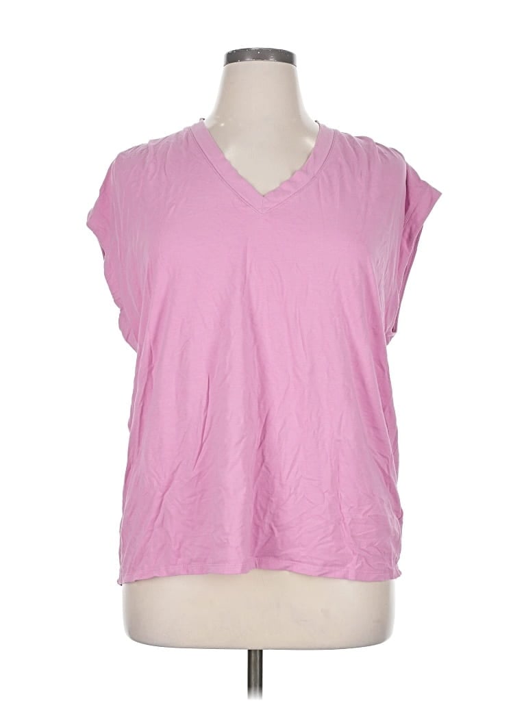 Pre-owned Athleta Sleeveless T-shirt In Pink