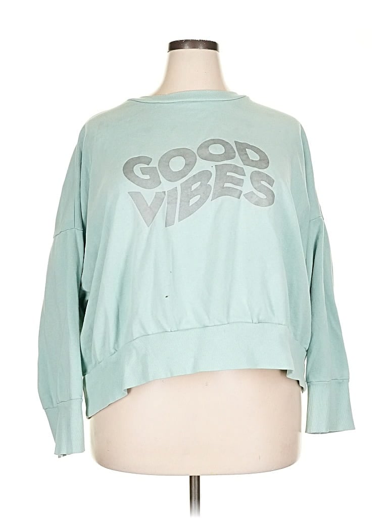 Pre-owned Active By Old Navy Sweatshirt In Blue