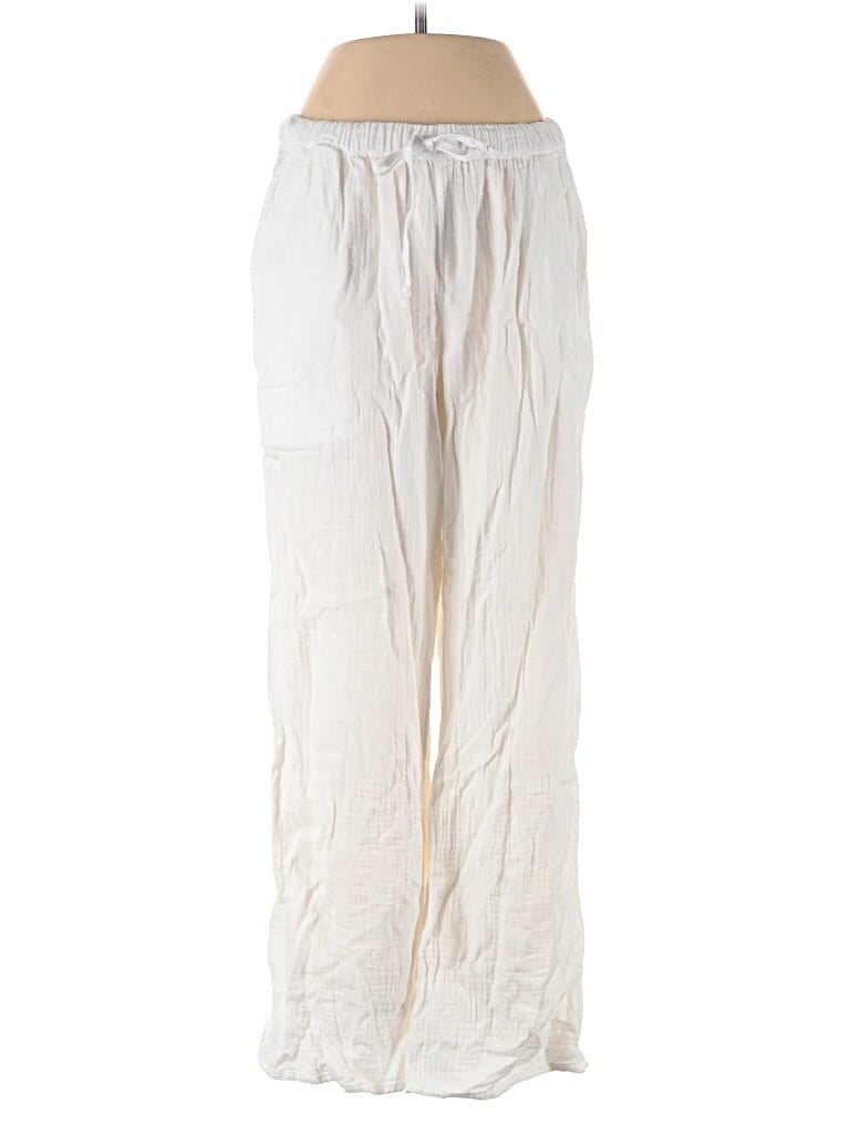 Pre-owned Little Moon Casual Pants In White