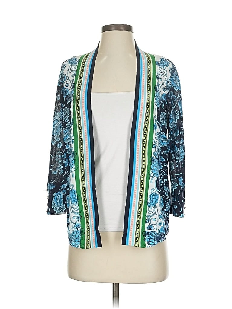 Pre-owned Chico's Cardigan Sweater In Blue