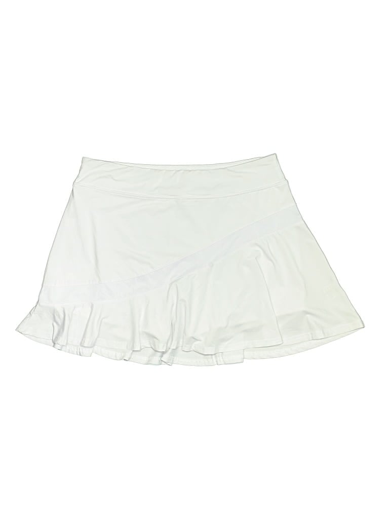 Pre-owned Ekouaer Skort In White