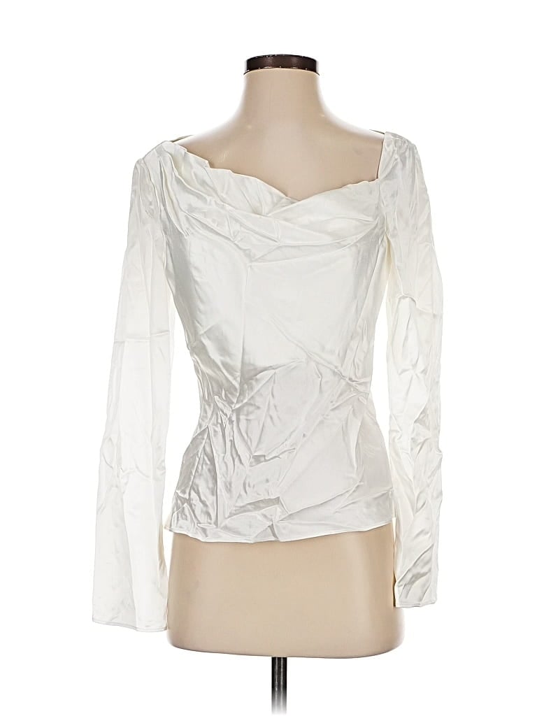 Acler Long Sleeve Blouse In White