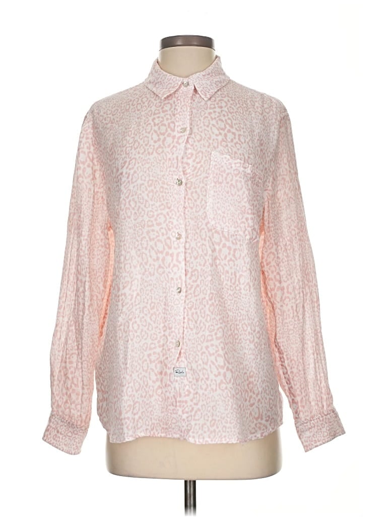 Pre-owned Rails Long Sleeve Blouse In Pink