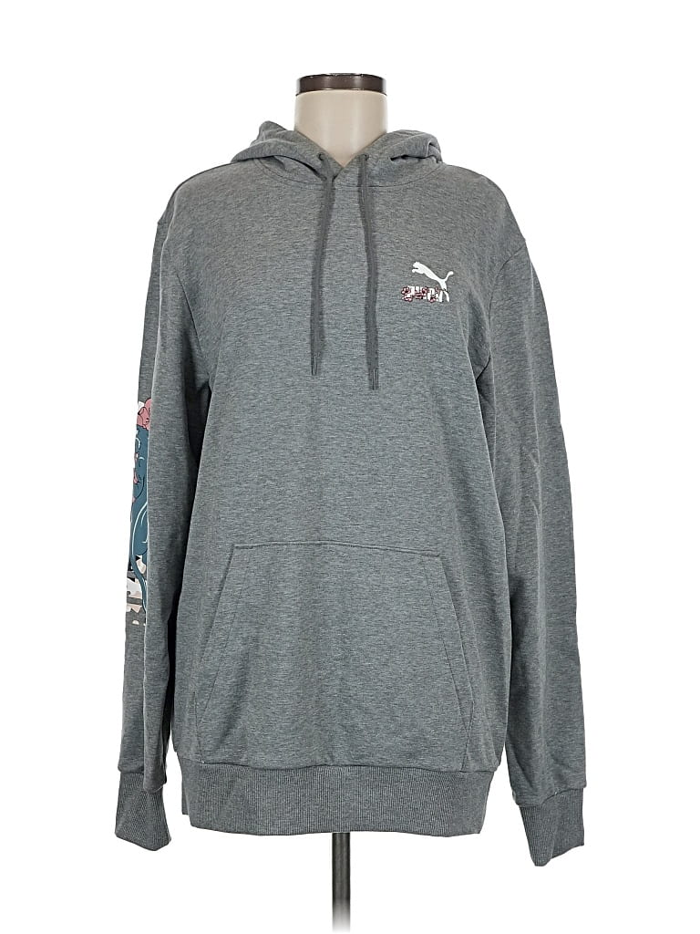 Puma Pullover Hoodie In Gray